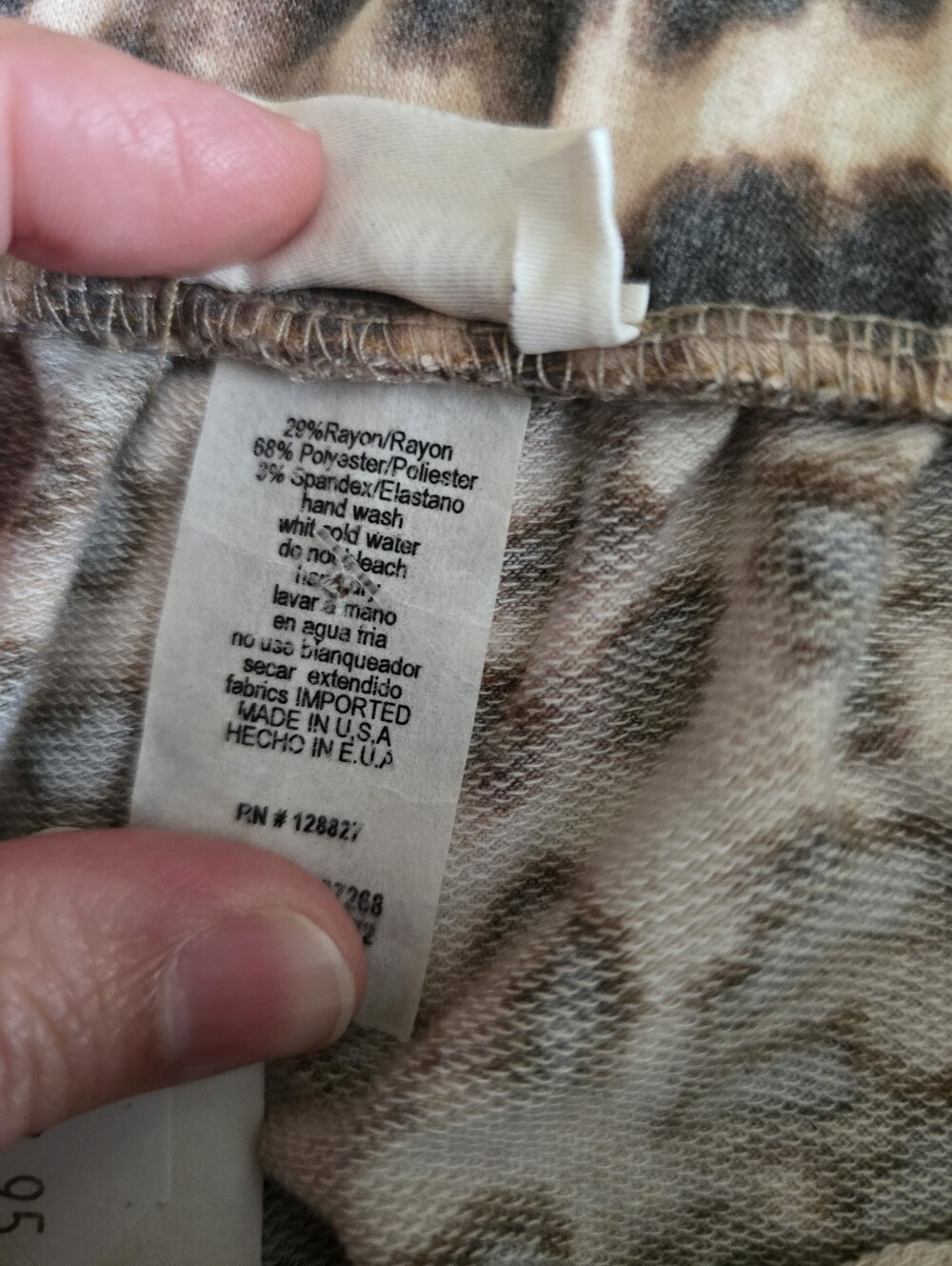 Texas True Threads Leopard Animal Print Jogger Sweatpants Womens Size M - Picture 4 of 6